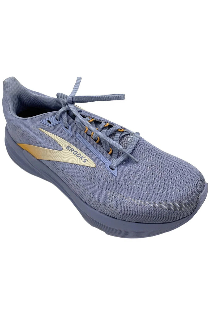 Brooks Women's Revel 8 Running Sneakers Blue Heron/Coconut/Orange - Medium